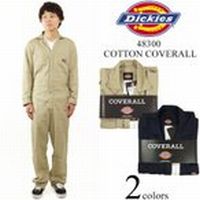 JWA fBbL[Y Dickies #48300 x[VbNRbgJo[I[ BASIC COTTON COVERALL Ȃ ƒ