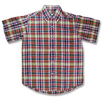 THE BAGGY  Vc Y oM[ MADRAS CHECK S B D SHIRTS{^_E}hX`FbN WINE WHITE NAVY YELLOW