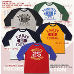 `sI TVc Y CHAMPION TRICOLOR COLLECTION 3 4 SLEEVE RAGLAN T-SHIRTS