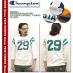 `sI TVc Y CHAMPION ROCHESTER COLLECTION 3 4 SLEEVE FOOTBALL T-SHIRTS D2939